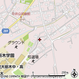 栃木県栃木市平井町332周辺の地図