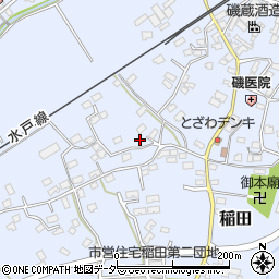 茨城県笠間市稲田1834周辺の地図