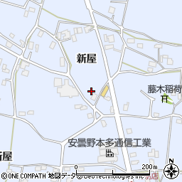 長野県安曇野市穂高有明新屋1103-2周辺の地図