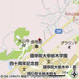 栃木県栃木市平井町719周辺の地図