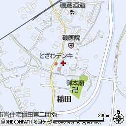 茨城県笠間市稲田2266周辺の地図