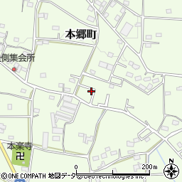 群馬県高崎市本郷町1504周辺の地図