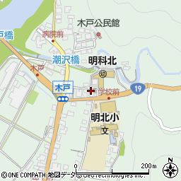 長野県安曇野市明科東川手潮867周辺の地図