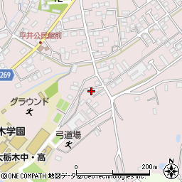 栃木県栃木市平井町329周辺の地図