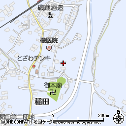 茨城県笠間市稲田2216周辺の地図