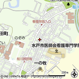茨城県水戸市河和田町56-107周辺の地図