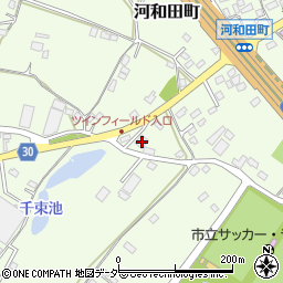 茨城県水戸市河和田町3432周辺の地図