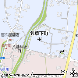栃木県足利市名草下町123周辺の地図