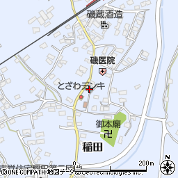 茨城県笠間市稲田2268周辺の地図