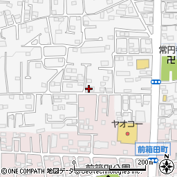 群馬県前橋市箱田町85周辺の地図