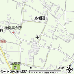 群馬県高崎市本郷町1491周辺の地図