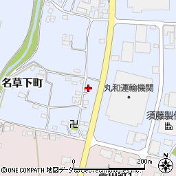 栃木県足利市名草下町86周辺の地図