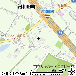 茨城県水戸市河和田町1122-2周辺の地図