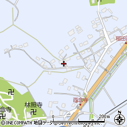 茨城県笠間市稲田674周辺の地図