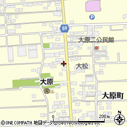 群馬県太田市大原町1260周辺の地図