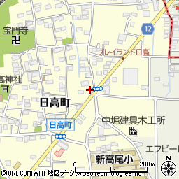 浦野理容店周辺の地図