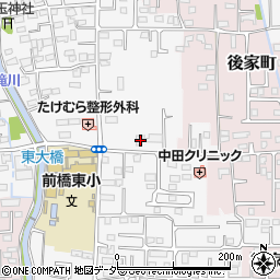 群馬県前橋市箱田町994周辺の地図