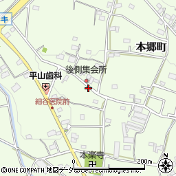 群馬県高崎市本郷町1445-2周辺の地図