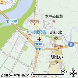 長野県安曇野市明科東川手潮862-4周辺の地図
