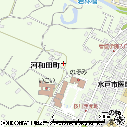茨城県水戸市河和田町88-1周辺の地図