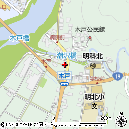 長野県安曇野市明科東川手潮862周辺の地図