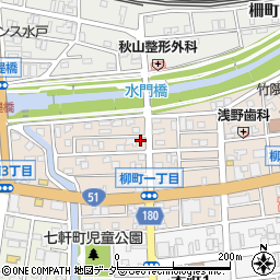 吉成邸_柳町アキッパ駐車場周辺の地図