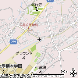 栃木県栃木市平井町581周辺の地図