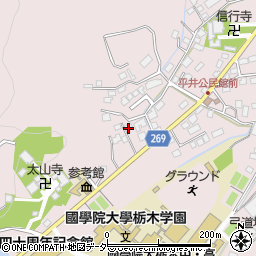 栃木県栃木市平井町721周辺の地図