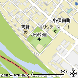 小俣公園周辺の地図
