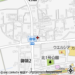 茨城県桜川市御領3丁目15周辺の地図