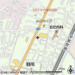 栃木県小山市羽川502周辺の地図