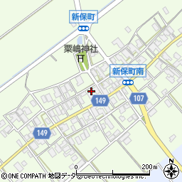 石川県加賀市新保町（ル）周辺の地図