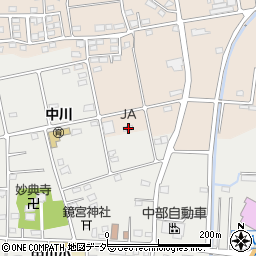 ＪＡたかさき中川周辺の地図