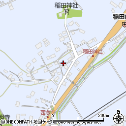 茨城県笠間市稲田751周辺の地図