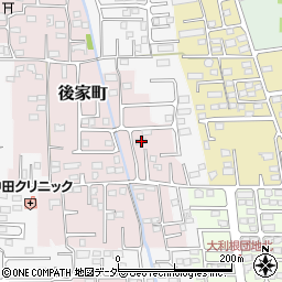 群馬県前橋市後家町114周辺の地図