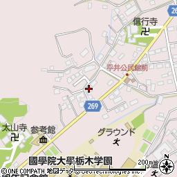 栃木県栃木市平井町751周辺の地図
