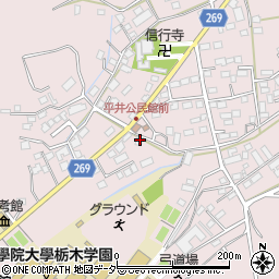 栃木県栃木市平井町584周辺の地図