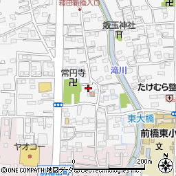 群馬県前橋市箱田町1606-13周辺の地図