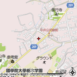 栃木県栃木市平井町752周辺の地図