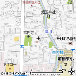 群馬県前橋市箱田町1608-1周辺の地図