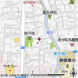 群馬県前橋市箱田町1608周辺の地図