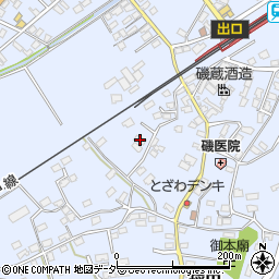 茨城県笠間市稲田1798周辺の地図