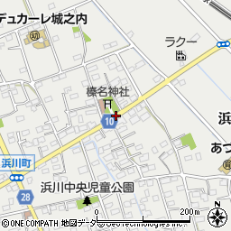 浜川町神社前周辺の地図