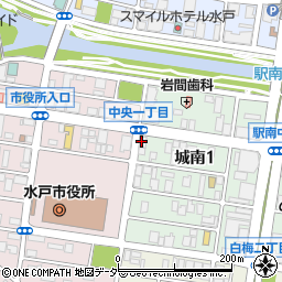 もんどころ 水戸市役所前店周辺の地図