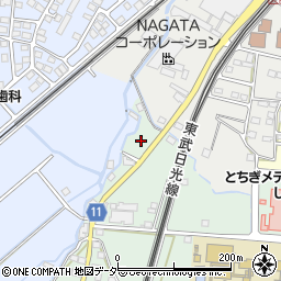 栃木県栃木市大平町川連439周辺の地図
