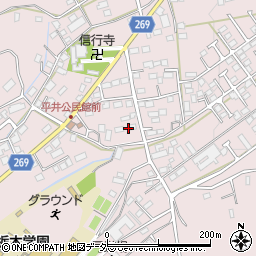 栃木県栃木市平井町574周辺の地図