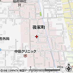 群馬県前橋市後家町60周辺の地図