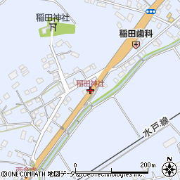 稲田神社周辺の地図