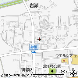 茨城県桜川市御領3丁目21周辺の地図