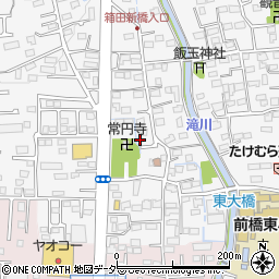 群馬県前橋市箱田町1606-9周辺の地図